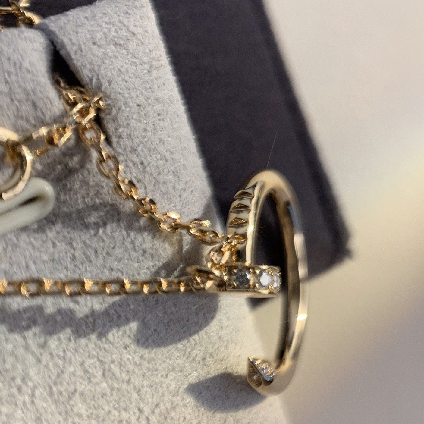 [Panda Jewelry]JUSTE NECKLACE PINK GOLD
