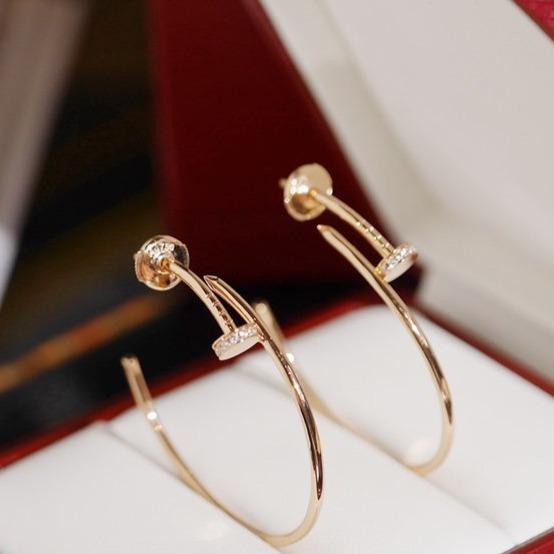 [Panda Jewelry]JUSTE EARRINGS DIAMONDS 1.8MM