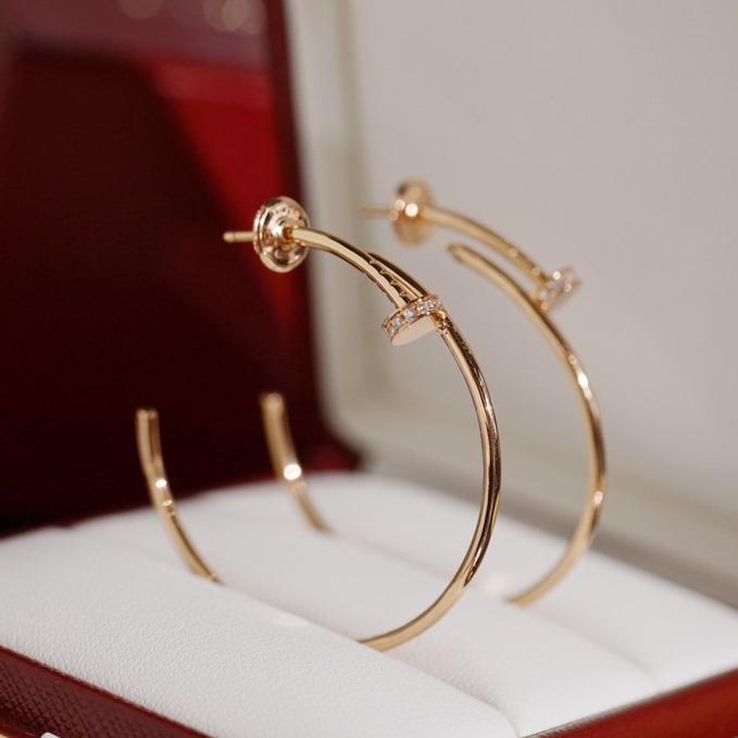 [Panda Jewelry]JUSTE EARRINGS DIAMONDS 1.8MM