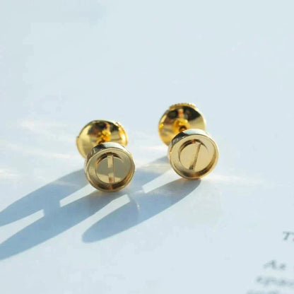 [Panda Jewelry]LOVE EARRINGS GOLD 10MM