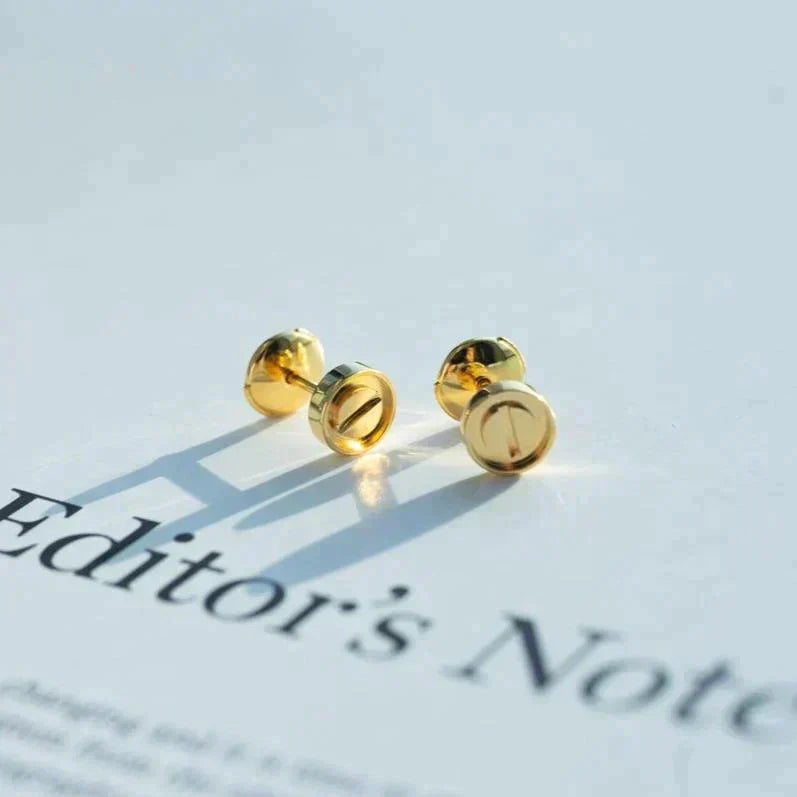 [Panda Jewelry]LOVE EARRINGS GOLD 10MM