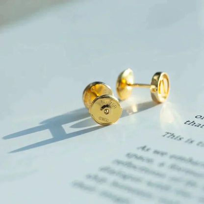 [Panda Jewelry]LOVE EARRINGS GOLD 10MM
