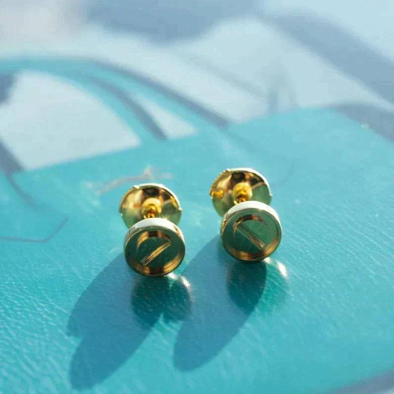 [Panda Jewelry]LOVE EARRINGS GOLD 10MM