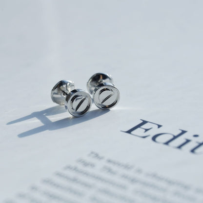 [Panda Jewelry]LOVE EARRINGS SILVER 10MM
