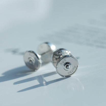 [Panda Jewelry]LOVE EARRINGS SILVER 10MM