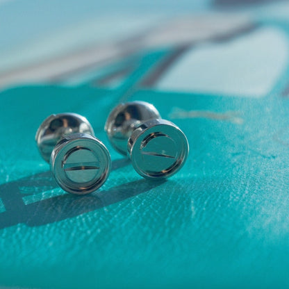 [Panda Jewelry]LOVE EARRINGS SILVER 10MM