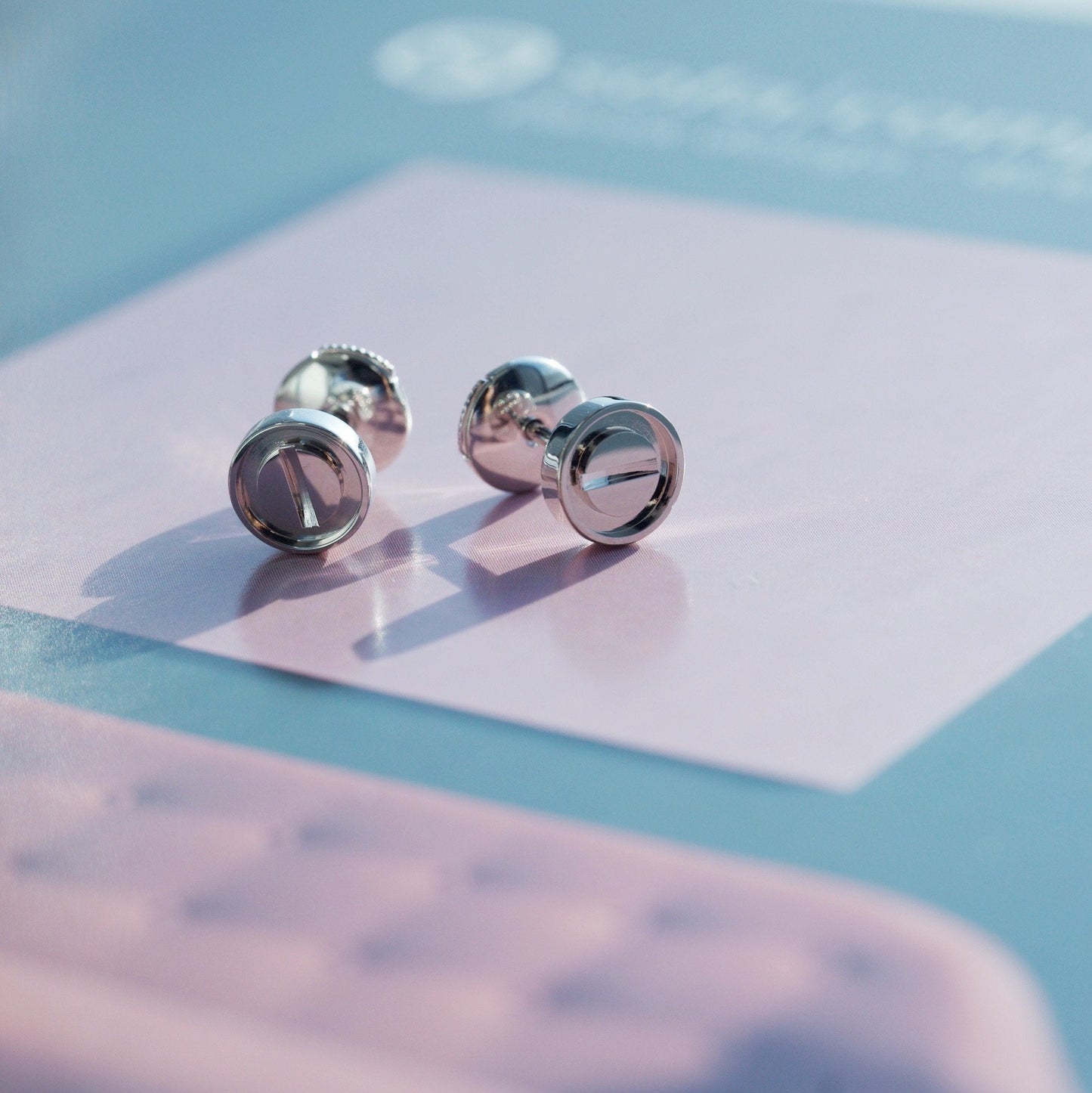[Panda Jewelry]LOVE EARRINGS SILVER 10MM
