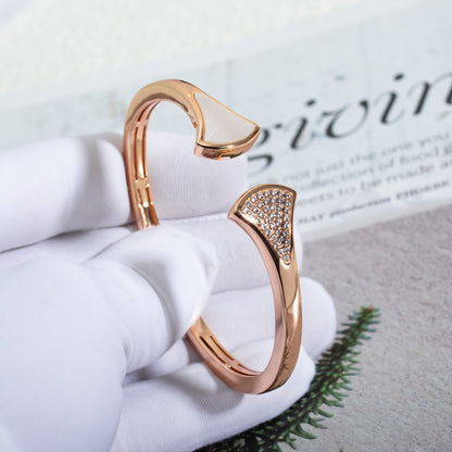 [Panda Jewelry]DREAM BRACELET OPEN PINK GOLD MOP DIAMOND
