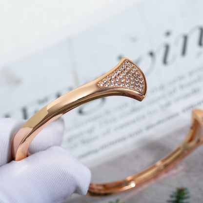 [Panda Jewelry]DREAM BRACELET OPEN PINK GOLD MOP DIAMOND