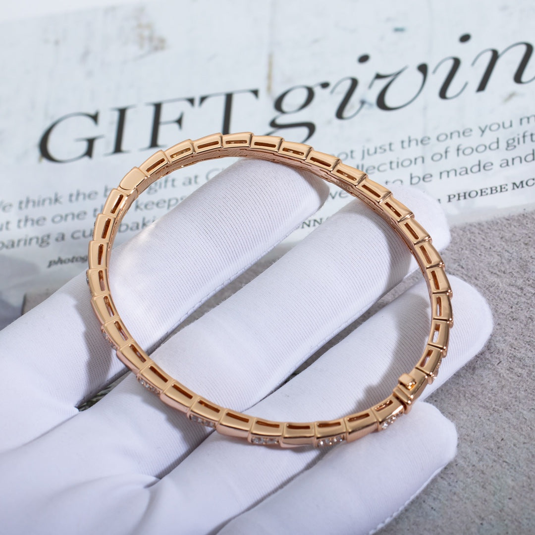 [Panda Jewelry]SERPENTI BRACELET PINK GOLD DIAMOND