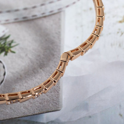 [Panda Jewelry]SERPENTI SMALL BRACELET PINK GOLD DIAMOND