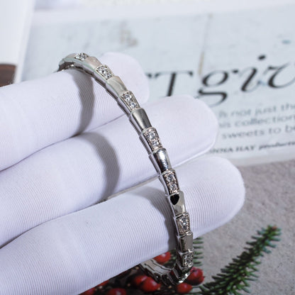[Panda Jewelry]SERPENTI BRACELET SILVER DIAMOND