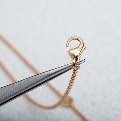 [Panda Jewelry]PARENTESI NECKLACE PINK GOLD