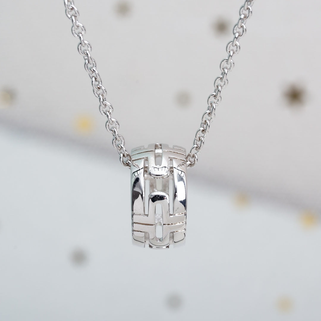 [Panda Jewelry]PARENTESI NECKLACE SILVER