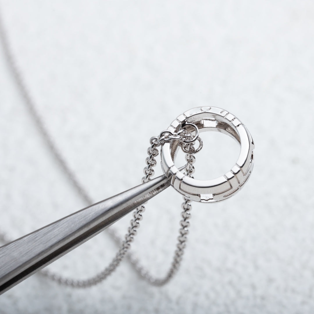 [Panda Jewelry]PARENTESI NECKLACE SILVER