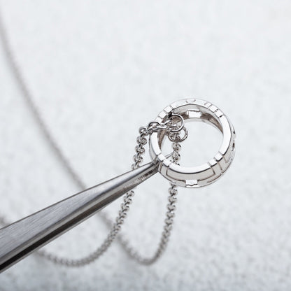 [Panda Jewelry]PARENTESI NECKLACE SILVER