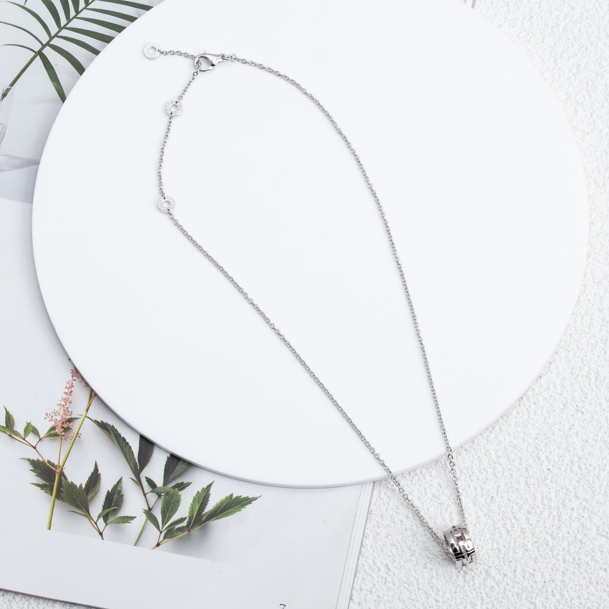 [Panda Jewelry]PARENTESI NECKLACE SILVER