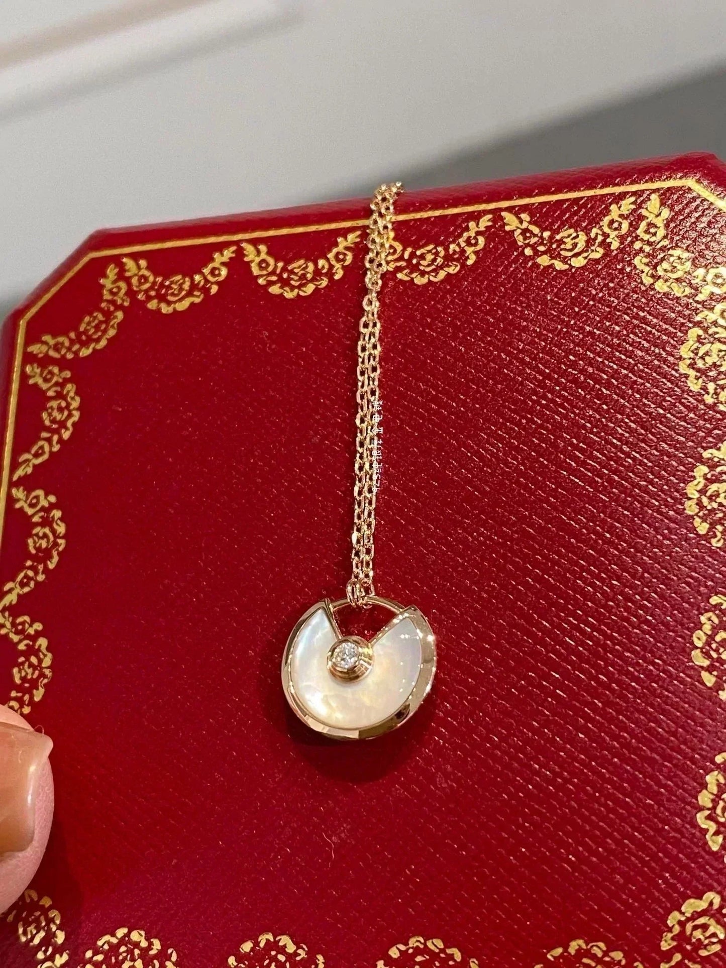 [Panda Jewelry]AMULETTE ROSE GOLD MOP NECKLACE
