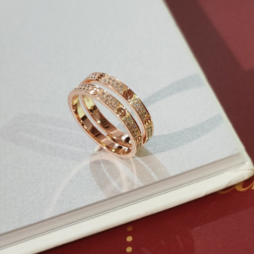 [Panda Jewelry]LOVE RING 2.65MM DIAMOND