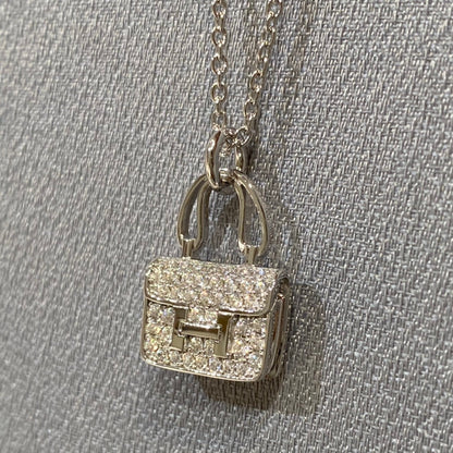 [Panda Jewelry]CONSTANCE PEDANT DIAMOND NECKLACE