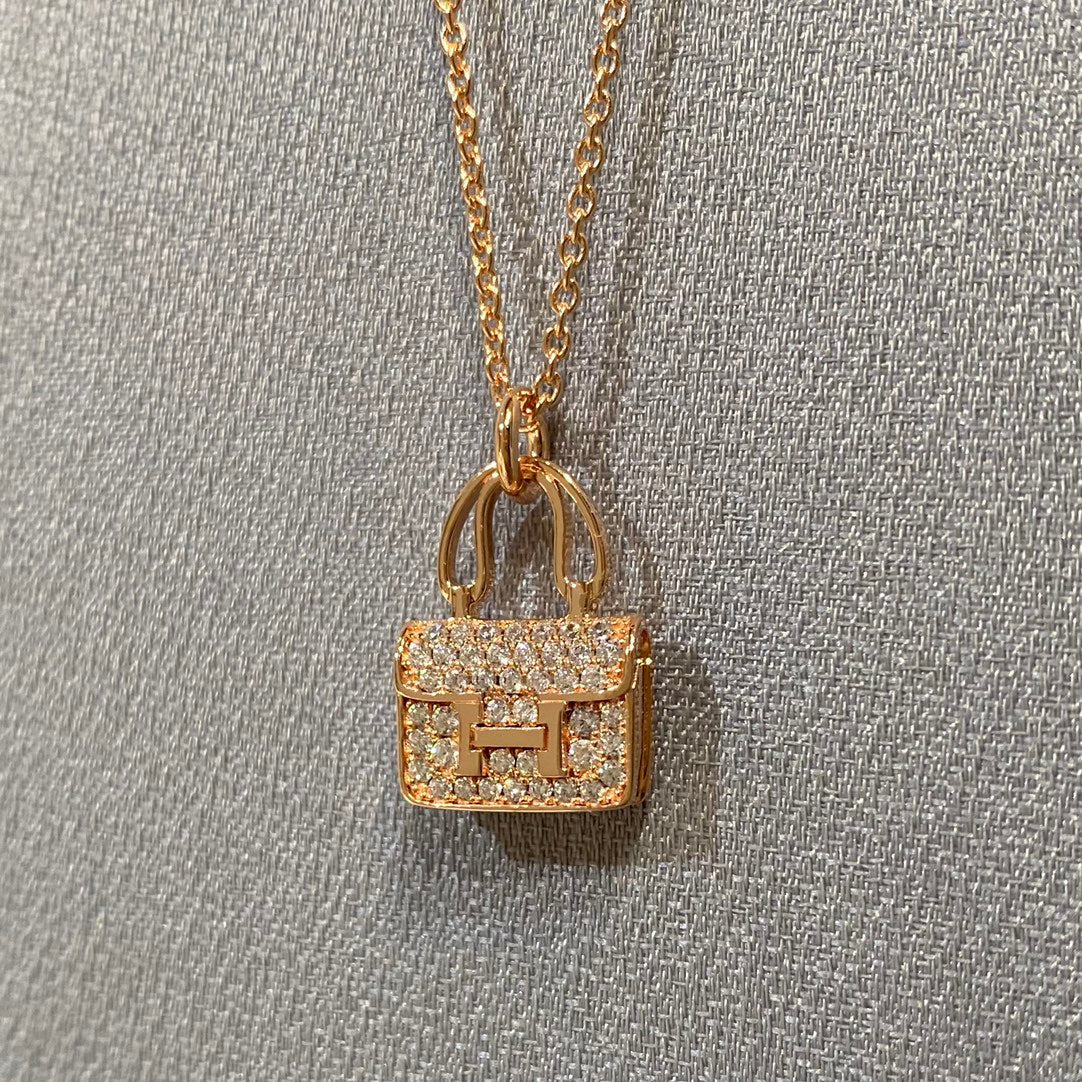 [Panda Jewelry]CONSTANCE PEDANT DIAMOND NECKLACE