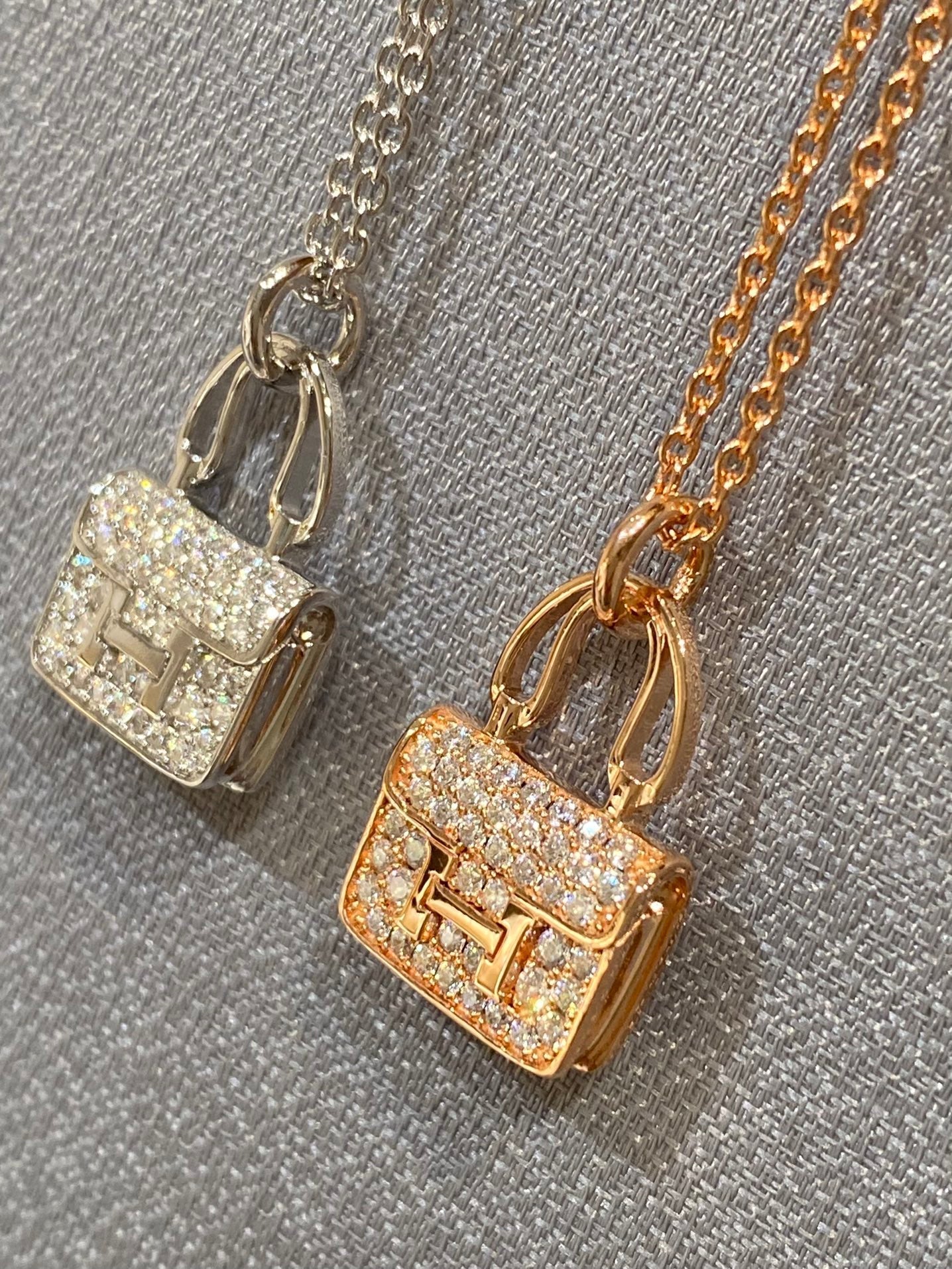 [Panda Jewelry]CONSTANCE PEDANT DIAMOND NECKLACE