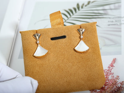 [Panda Jewelry]DREAM MOP PINK GOLD EARRINGS