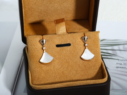 [Panda Jewelry]DREAM MOP PINK GOLD EARRINGS
