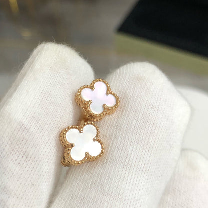 [Panda Jewelry]CLOVER MINI GOLD EARRINGS