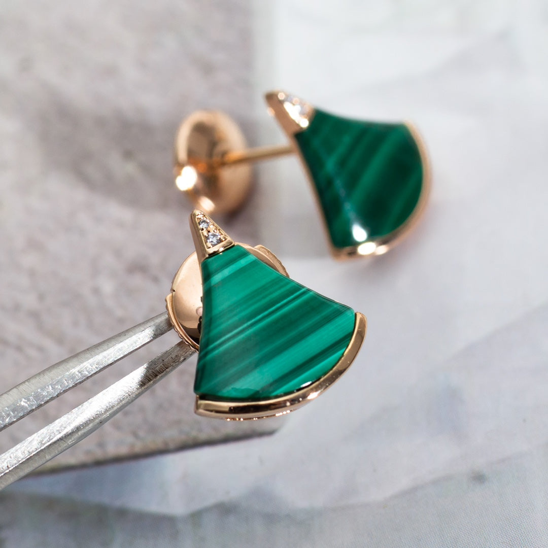 [Panda Jewelry]DIVAS DREAM EARRINGS PINK GOLD