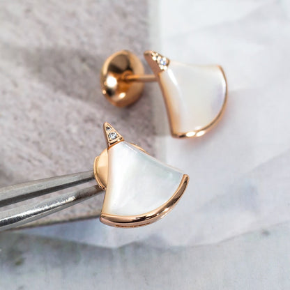 [Panda Jewelry]DIVAS DREAM EARRINGS PINK GOLD