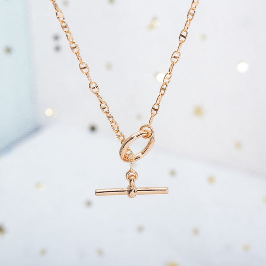 [Panda Jewelry]ECHAPPEE NECKLACE PINK GOLD