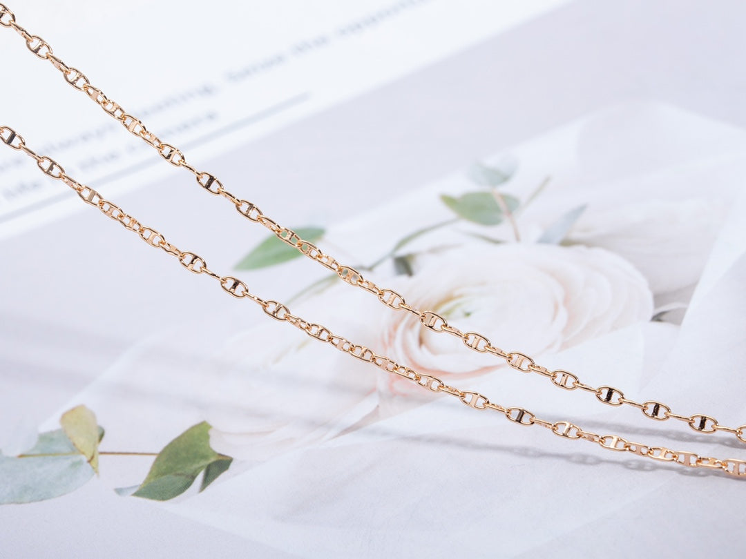 [Panda Jewelry]ECHAPPEE NECKLACE PINK GOLD