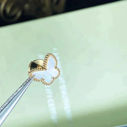 [Panda Jewelry]SWEET BUTTERFLY MOP EARSTUDS