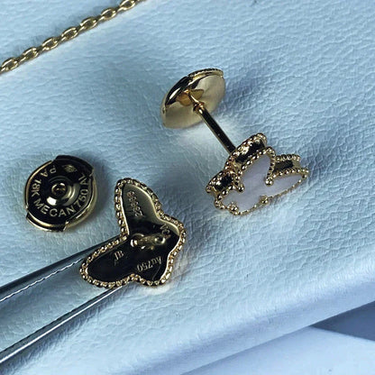 [Panda Jewelry]SWEET BUTTERFLY MOP EARSTUDS