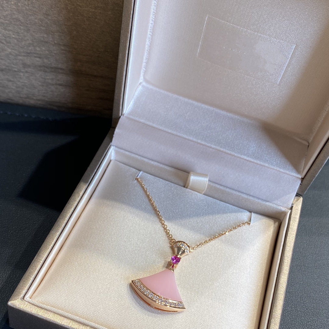 [Panda Jewelry]DREAM NECKLACE PINK OPAL