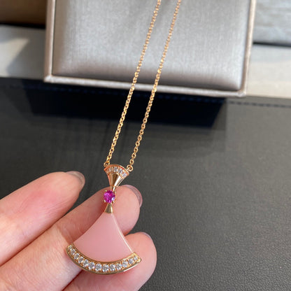 [Panda Jewelry]DREAM NECKLACE PINK OPAL