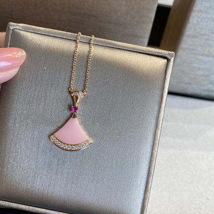 [Panda Jewelry]DREAM NECKLACE PINK OPAL