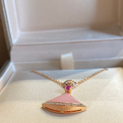 [Panda Jewelry]DREAM NECKLACE PINK OPAL