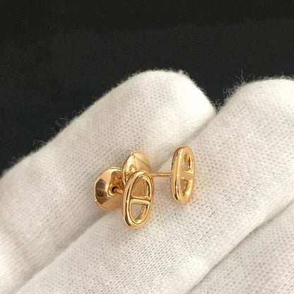 [Panda Jewelry]CHAINE SMALL EARRINGS GOLD AND SILVER