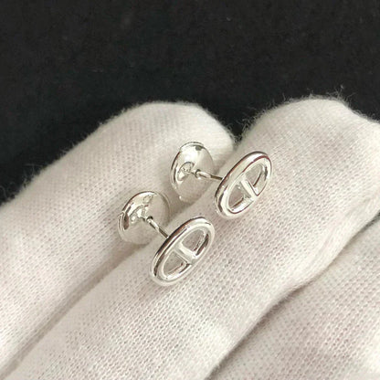 [Panda Jewelry]CHAINE SMALL EARRINGS GOLD AND SILVER