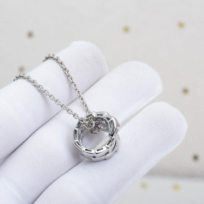 [Panda Jewelry]SERPENTI SILVER NECKLACE DIAMOND