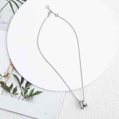 [Panda Jewelry]SERPENTI SILVER NECKLACE DIAMOND