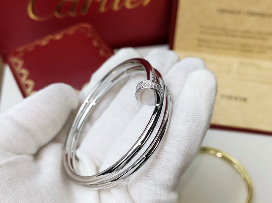 [Panda Jewelry]JUSTE BRACELET 3.5MM DOUBLE ROW DIAMOND
