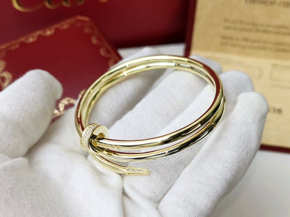 [Panda Jewelry]JUSTE BRACELET 3.5MM DOUBLE ROW DIAMOND