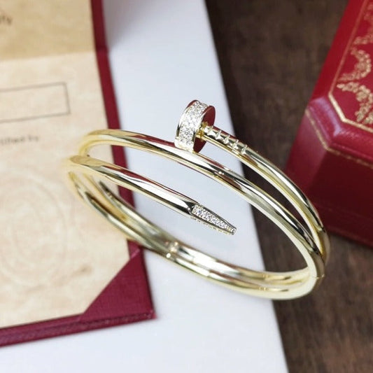 [Panda Jewelry]JUSTE BRACELET 3.5MM DOUBLE ROW DIAMOND