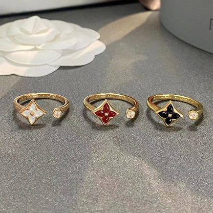 [Panda Jewelry]STAR 1 DIAMOND OPEN RING