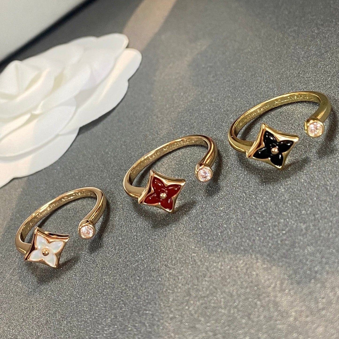 [Panda Jewelry]STAR 1 DIAMOND OPEN RING