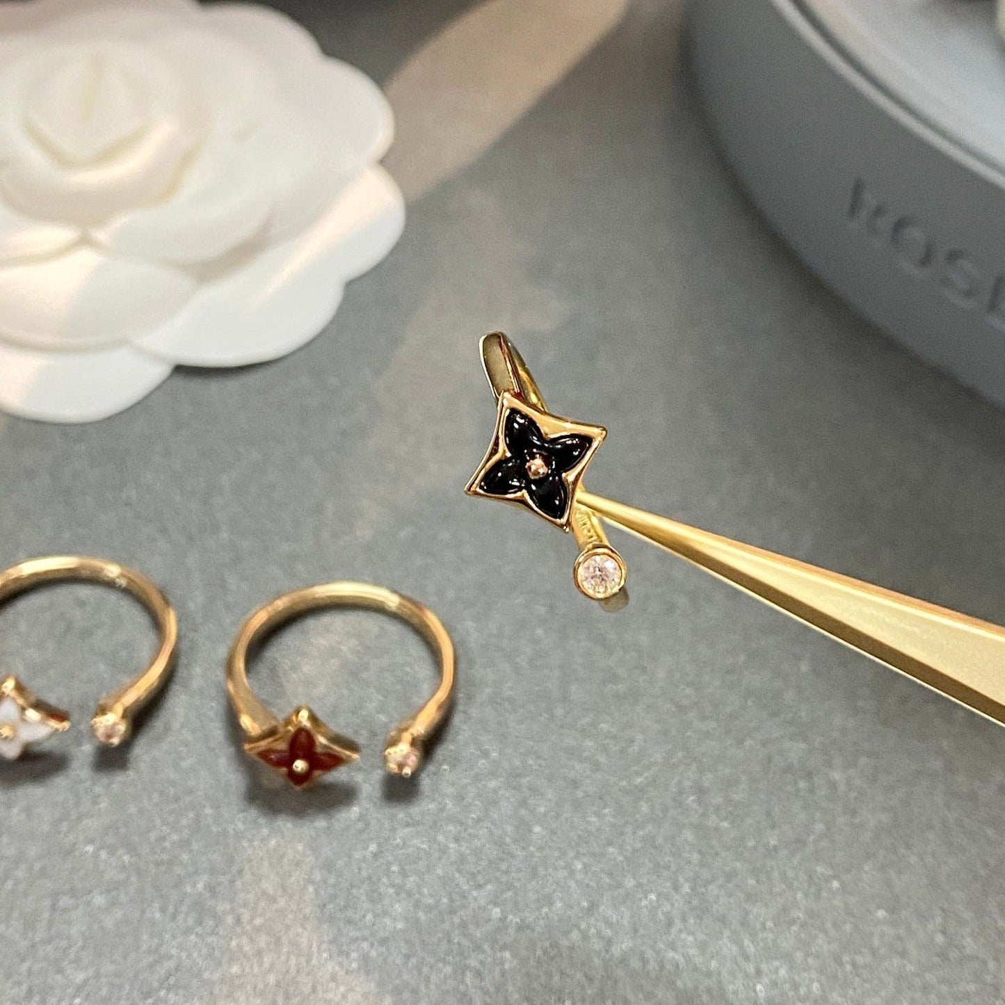 [Panda Jewelry]STAR 1 DIAMOND OPEN RING