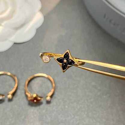 [Panda Jewelry]STAR 1 DIAMOND OPEN RING